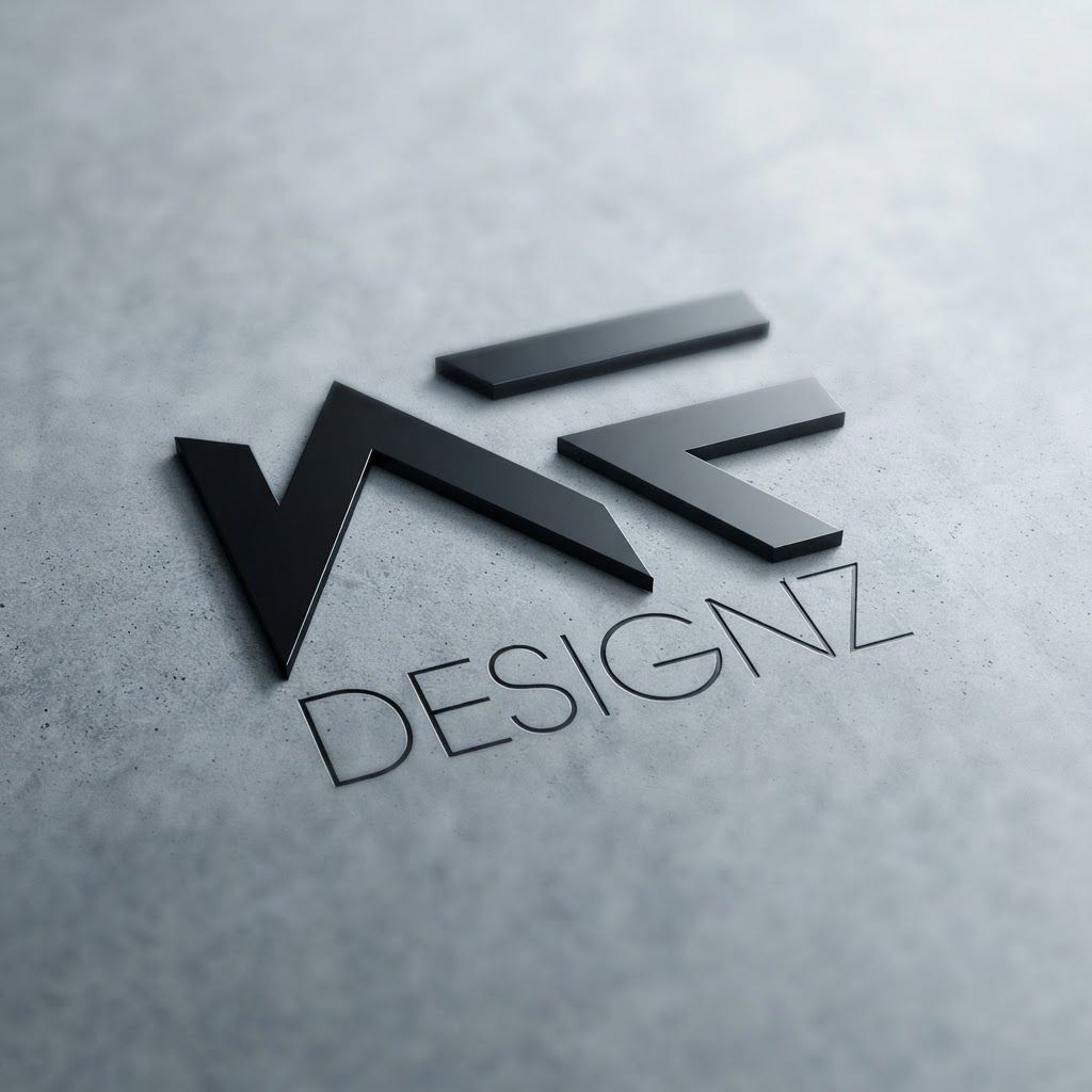 Premium logo presentation mockup concept for Showcase the bold black logo in a clean, minimalist campaign aesthetic to highlight striking brand presence.. Logo or brand mark displayed on a clean neutral surface with subtle depth, refined shadow, precise alignment, elegant design-studio presentation, no extra readable text.
Incorporate the attached brand element reference image (Reference A: brand element "WFD Logo black on white") into the composition where natural — preserve the depicted brand element's appearance.