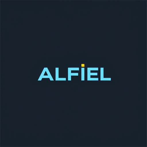 AI Design for buatkan logo hanya teks "ALFIEL"