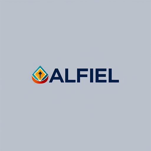 AI Design for buatkan logo hanya teks "ALFIEL"