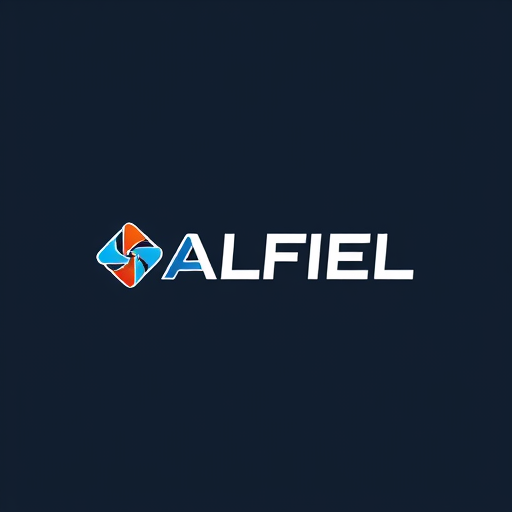 AI Design for buatkan logo hanya teks "ALFIEL"