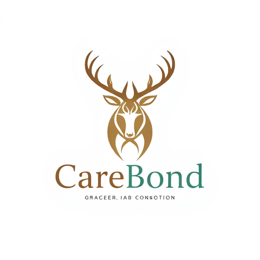 AI Design for A Deer with Intertwined AntlersRepresents grace, care, and connection.The intertwined antlers can symbolize the bond between health, trust, and well-being, reflecting CareBond’s mission.
