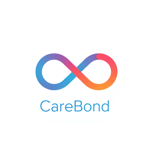 AI Design for A Linked Infinity SymbolSuggests unbreakable trust and continuous care.The loops can represent patients and providers, connected through CareBond. The company Name is CareBond and the line is Where Health Meets Trust