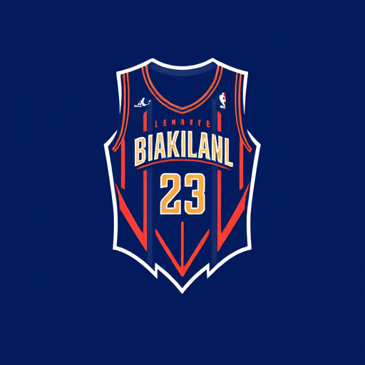 AI Design for basketball jersey
