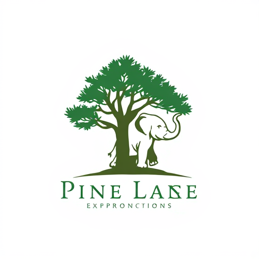 AI Design for Pine tree , elephant , elephant baby