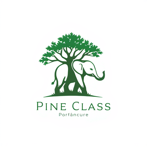 AI Design for Pine tree , elephant , elephant baby