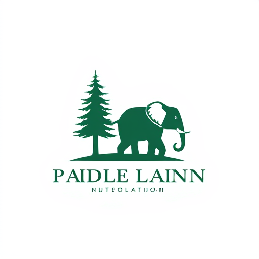 AI Design for Pine tree and elephant