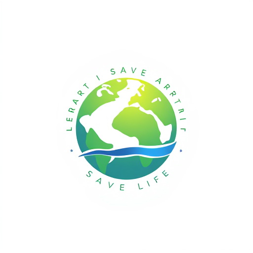AI Design for logo save earth save life Realistic