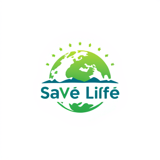 AI Design for logo save earth save life Realistic