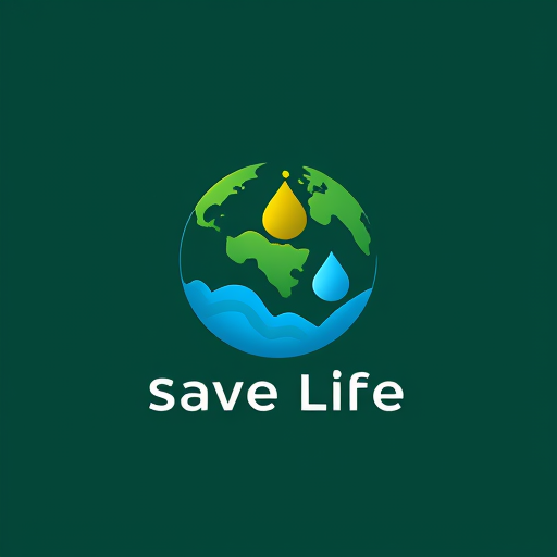 AI Design for logo save earth save life Realistic