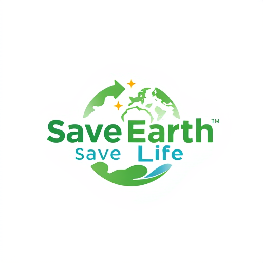 AI Design for logo save earth save life Realistic
