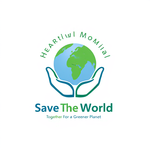 AI Design for Quote:Earth in hand: which symbolizes love and preservation.Use green and blue colors prominently with the image of the earth, as they represent the environment.Text:Your brand name ("Save The World" or "Save Earth") in a clear and bold font.You may want to add a tagline, such as "Together For a Greener Planet."Shape and style:The logo can be circular, because the Earth is round.You can add minimalist design icons like leaves, trees, or water ripples.Color indication:Keep green (for trees and the environment) and blue (for water and earth) as the main colors.