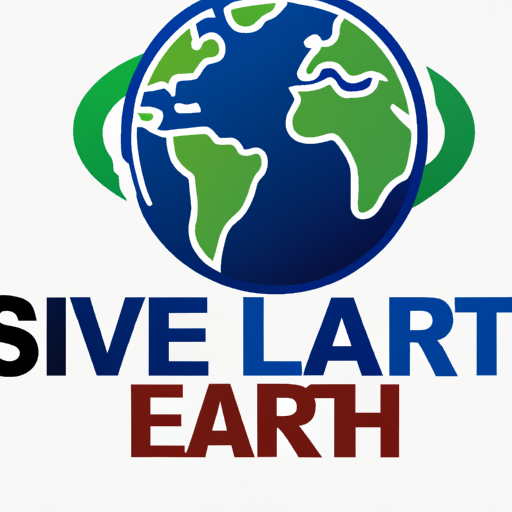AI Design for logo save earth save life Realistic in color(#007BFF)