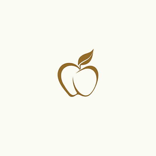 AI Design for "Create a luxurious and minimalistic logo for a yoga boutique studio named 'Golden Apple.' The design should feature a sleek, stylized apple that symbolizes luxury and vitality, incorporating elegant lines and simplicity. Use a refined color palette of white and gold to convey sophistication and tranquility. The logo should evoke a sense of awe and balance, suitable for high-end branding, signage, and marketing materials. Aim for a design that feels both modern and timeless, appealing to a clientele seeking a premium yoga/pilates experience."