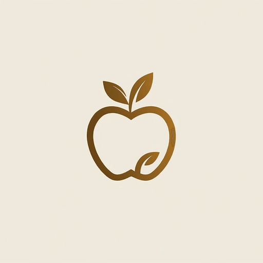 AI Design for "Create a luxurious and minimalistic logo for a yoga boutique studio named 'Golden Apple.' The design should feature a sleek, stylized apple that symbolizes luxury and vitality, incorporating elegant lines and simplicity. Use a refined color palette of white and gold to convey sophistication and tranquility. The logo should evoke a sense of awe and balance, suitable for high-end branding, signage, and marketing materials. Aim for a design that feels both modern and timeless, appealing to a clientele seeking a premium yoga/pilates experience."