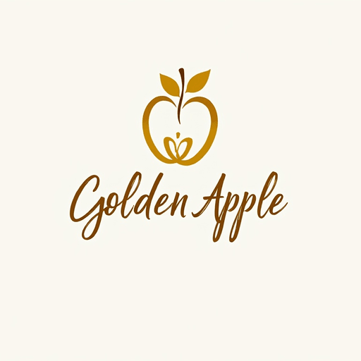 AI Design for "Create a calligraphic, elegant logo for a premium yoga and pilates boutique studio named 'Golden Apple.' The design should feature a stylized, flowing apple icon that symbolizes luxury, vitality and balance. Incorporate refined, calligraphic lines and simplicity in the apple icon and studio name lettering. Use a sophisticated color palette of white and gold to convey tranquility and sophistication. The calligraphic style should feel both modern and timeless, evoking a sense of awe and high-end branding. The logo should appeal to a discerning clientele seeking a premium yoga and pilates experience and elevate your studio's signage, marketing materials and merchandise. Aim for a minimalistic yet elegant design that stands out."