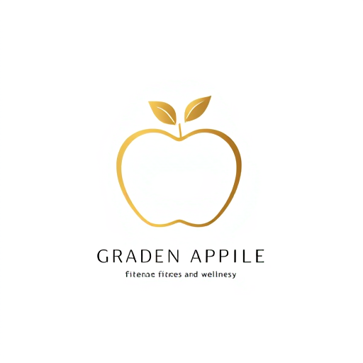 AI Design for "Design a minimalistic and luxurious golden apple logo for a high-end fitness and wellness brand. The apple should have a smooth, elegant outline in gold, symbolizing premium quality and wellness. Create two versions of the logo: one with a white background and golden apple outline for a 'total white' class (yoga, pilates, barre) and another with a black background and golden apple outline for a 'full black' class (functional and weight training). Add subtle, sophisticated details around the apple to suggest movement and energy, maintaining a clean, uncluttered look. Use a refined, modern sans-serif font beneath the apple for the brand name or mission, keeping it small and unobtrusive, in black for the white background and white for the black background. Ensure the overall design feels exclusive, inviting, and aligns with a luxurious fitness and wellness experience."