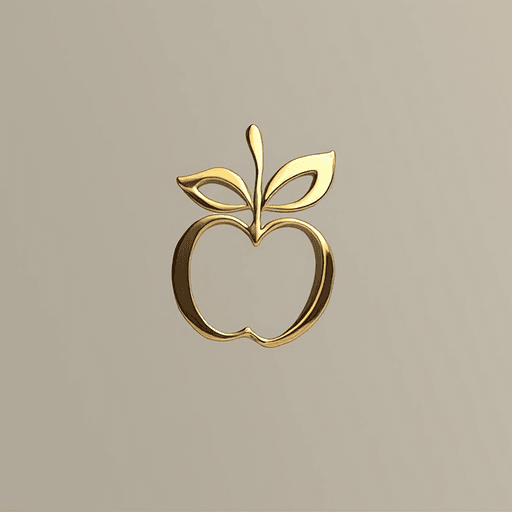 AI Design for "Create a luxurious and minimalistic logo for a yoga boutique studio named 'Golden Apple.' The design should feature a sleek, stylized apple that symbolizes luxury and vitality, incorporating elegant lines and simplicity. Use a refined color palette of white and gold to convey sophistication and tranquility. The logo should evoke a sense of awe and balance, suitable for high-end branding, signage, and marketing materials. Aim for a design that feels both modern and timeless, appealing to a clientele seeking a premium yoga/pilates experience."