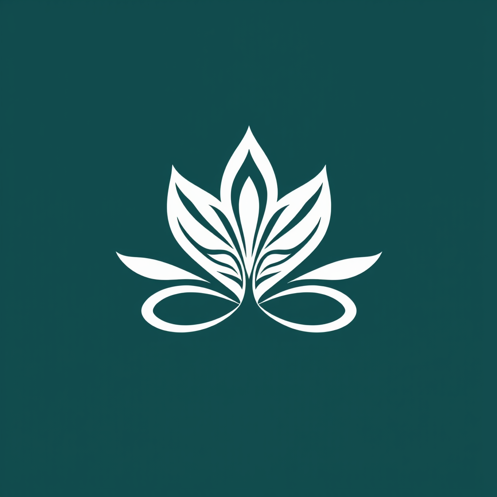 AI Design for Yoga logo with a simple one stroke butterfly