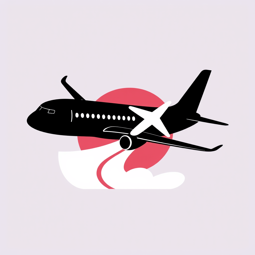 AI Design for an app icon for ios for a flights service