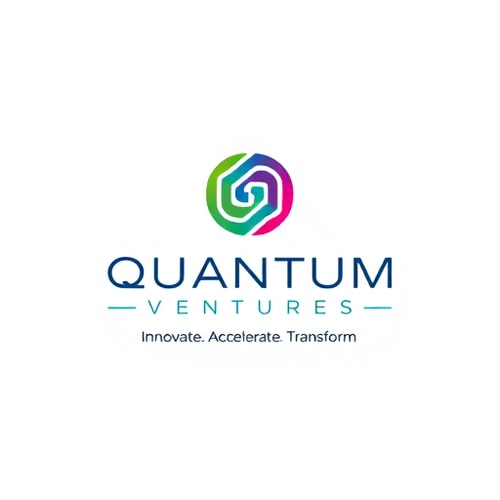 AI Design for Design a sleek and professional logo for "Quantum Ventures" with the tagline: "Innovate. Accelerate. Transform."