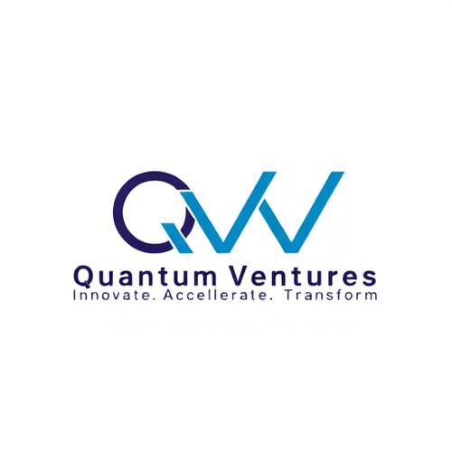 AI Design for Design a sleek and professional logo for "Quantum Ventures" with the tagline: "Innovate. Accelerate. Transform."
