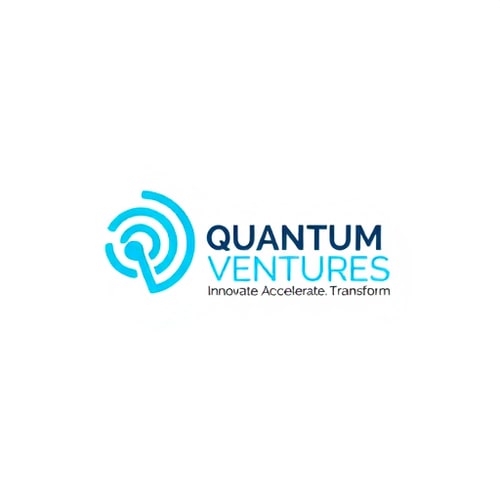 AI Design for Design a sleek and professional logo for "Quantum Ventures" with the tagline: "Innovate. Accelerate. Transform."