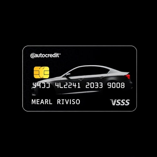 AI Design for Auto credit businessel card 