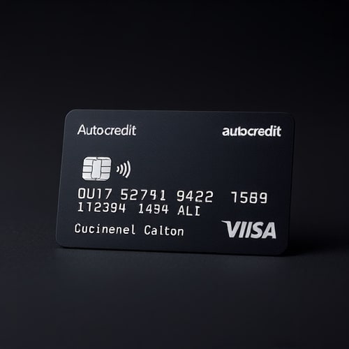AI Design for Auto credit businessel card 