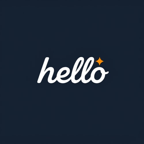 AI Design for hello wordmark