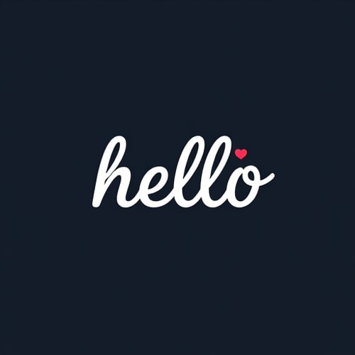 AI Design for hello wordmark