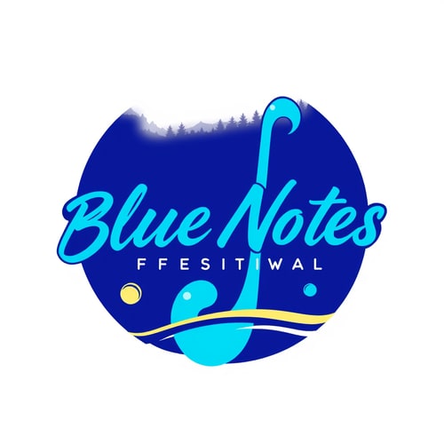 AI Design for Create a vibrant, dynamic logo for a summer jazz festival named “Blue Notes.”