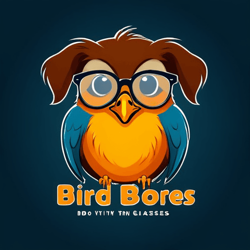 AI Design for bird with glasses