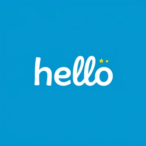 AI Design for hello wordmark