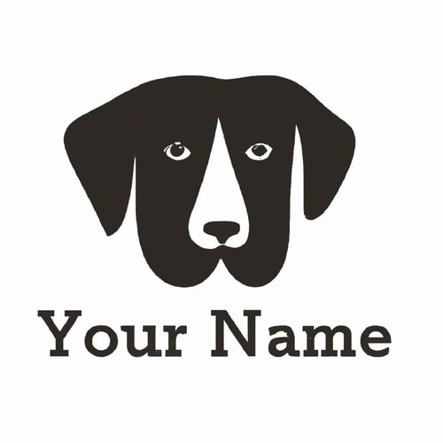 AI Design for Professional logo design. dog