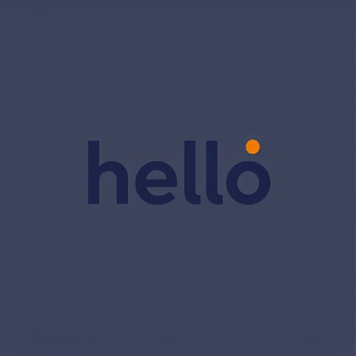 AI Design for hello wordmark