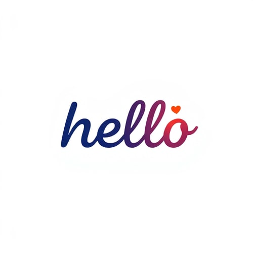 AI Design for hello wordmark