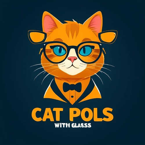 AI Design for cat with glasses