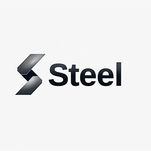 AI Design for In the realm of graphic design, envision a strikingly modern, two-dimensional logo crafted specifically for a contemporary construction company named "Steel." This wordmark-style logo embodies a super minimalistic aesthetic that exudes strength and reliability. The letters of "Steel" are rendered in a bold, sans-serif font, each character seamlessly connected, representing the unyielding nature of steel itself.The color palette is a sleek and sophisticated combination of deep charcoal grey and vibrant metallic silver, evoking images of polished steel beams under industrial lighting. The background is a crisp, clean white, allowing the logo to stand out with an air of professionalism and clarity.To enhance its sense of modernity, the letter "S" has been subtly stylized, incorporating angular shapes that mimic the form of steel girders, while maintaining simplicity in overall design. Surrounding the wordmark, negative space is skillfully utilized to create an illusion of depth, drawing the viewer's eye to the precise lines and contours of the lettering.This design conveys an emotional tone of trustworthiness and resilience, making it immediately recognizable and impactful. The composition feels balanced and sturdy, reflecting the foundational principles of the construction industry while embracing a sleek, innovative approach.