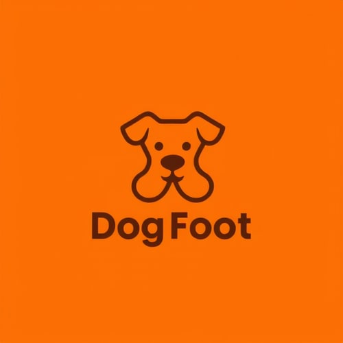 AI Design for We're looking to create a unique logo that captures the essence of dog foot. This logo will represent our brand identity, target audience, and core values. We want the logo to be memorable, visually appealing, and versatile for both digital and print use.