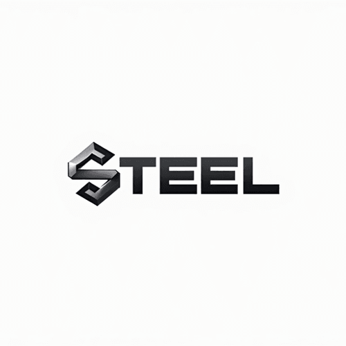 AI Design for In the realm of graphic design, envision a strikingly modern, two-dimensional logo crafted specifically for a contemporary construction company named "Steel." This wordmark-style logo embodies a super minimalistic aesthetic that exudes strength and reliability. The letters of "Steel" are rendered in a bold, sans-serif font, each character seamlessly connected, representing the unyielding nature of steel itself.The color palette is a sleek and sophisticated combination of deep charcoal grey and vibrant metallic silver, evoking images of polished steel beams under industrial lighting. The background is a crisp, clean white, allowing the logo to stand out with an air of professionalism and clarity.To enhance its sense of modernity, the letter "S" has been subtly stylized, incorporating angular shapes that mimic the form of steel girders, while maintaining simplicity in overall design. Surrounding the wordmark, negative space is skillfully utilized to create an illusion of depth, drawing the viewer's eye to the precise lines and contours of the lettering.This design conveys an emotional tone of trustworthiness and resilience, making it immediately recognizable and impactful. The composition feels balanced and sturdy, reflecting the foundational principles of the construction industry while embracing a sleek, innovative approach.