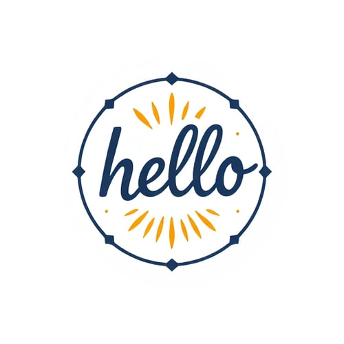 AI Design for hello emblem