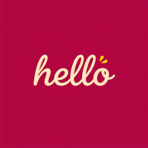 AI Design for hello wordmark