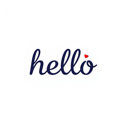AI Design for hello wordmark