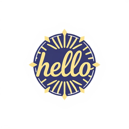 AI Design for hello emblem