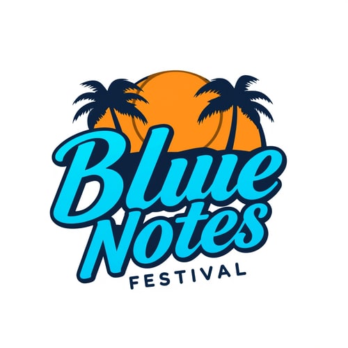 AI Design for Create a vibrant, dynamic logo for a summer jazz festival named “Blue Notes.”