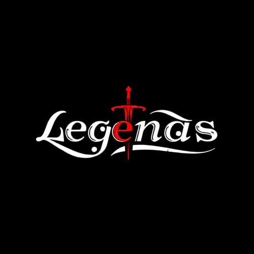 AI Design for old age sword with text 'Legends'. make it epic.