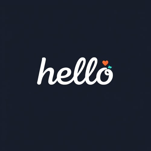 AI Design for hello wordmark