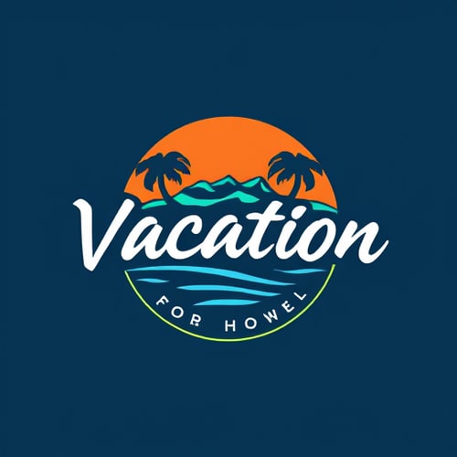 AI Design for Vacation word mark 
