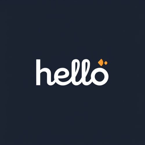 AI Design for hello wordmark