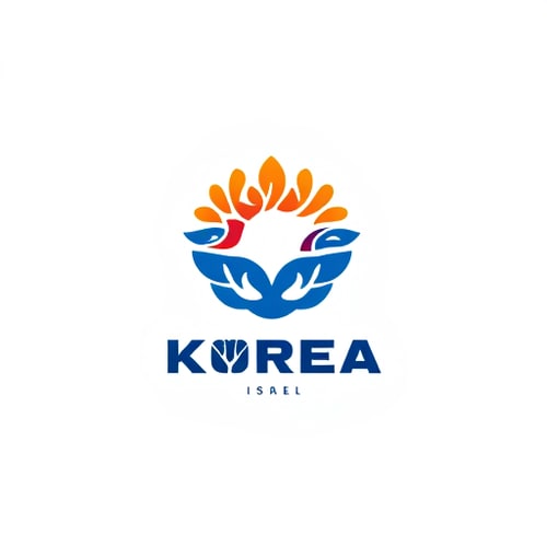 AI Design for logo for korea israel